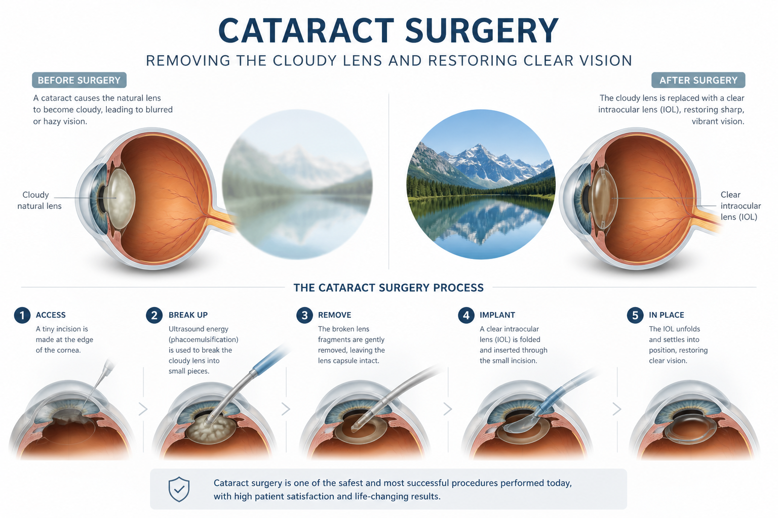 full diagram on cataract surgery