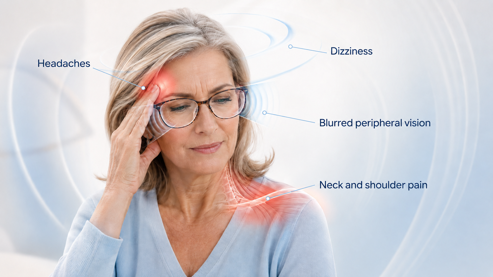 common problems with varifocal glasses diagram