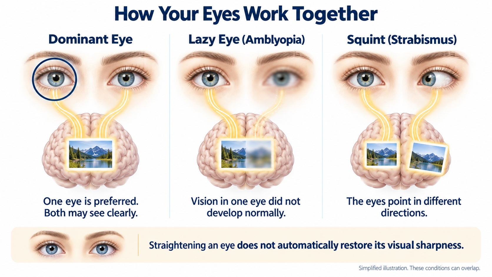 how eyes work together